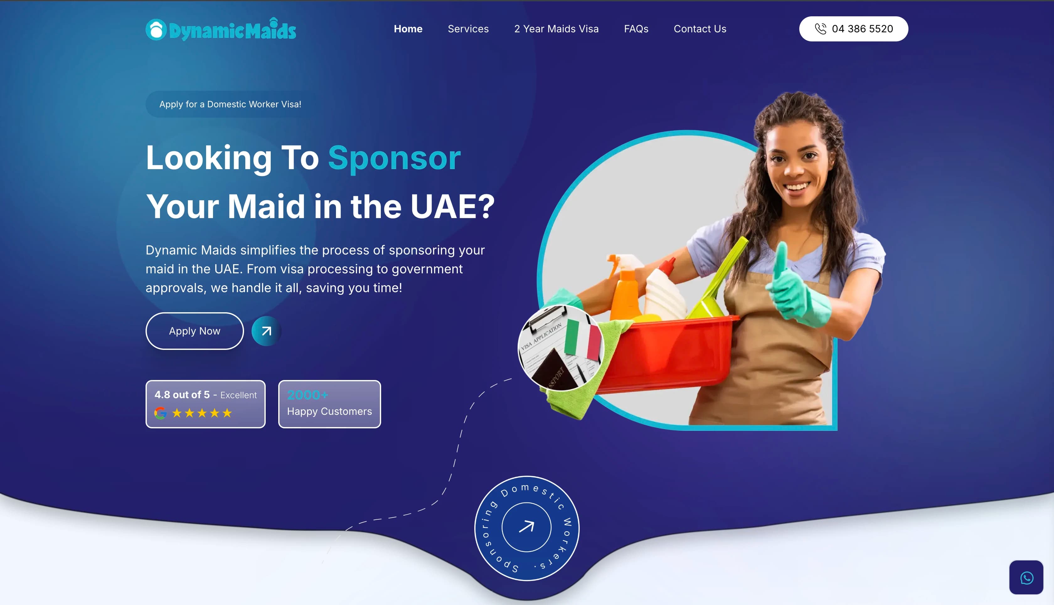 Dynamic Maids Website